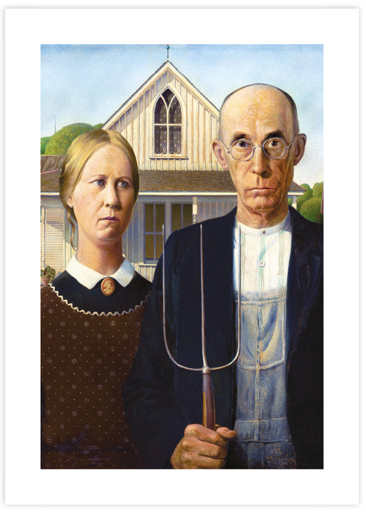 American Gothic by Grant Wood - American Gothic Art Print at The Good Poster Company