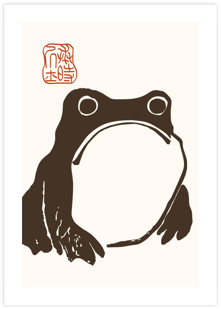 Angry Frog by Matsumoto Hoji - Vintage Japanese Art Prints at The Good Poster Company