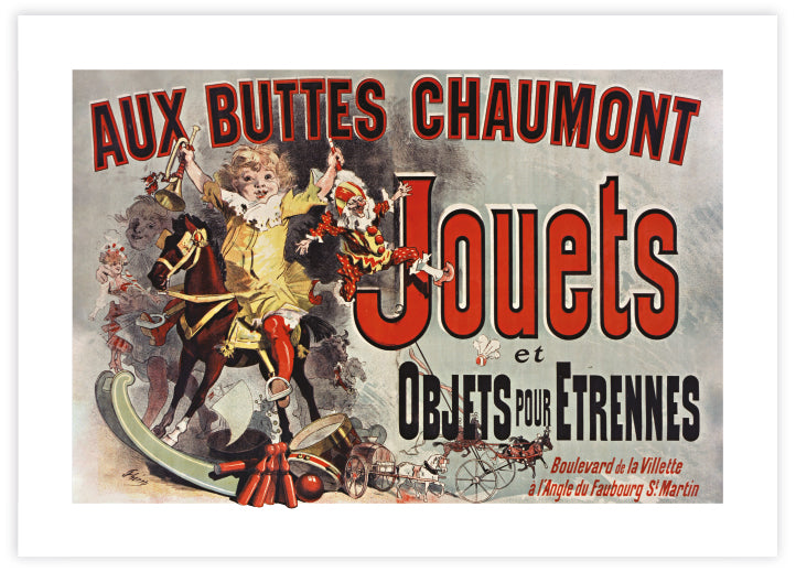 Aux Buttes Chaumont Jouets Art Print - Vintage French Art - Advertising Posters by The Good Poster Company