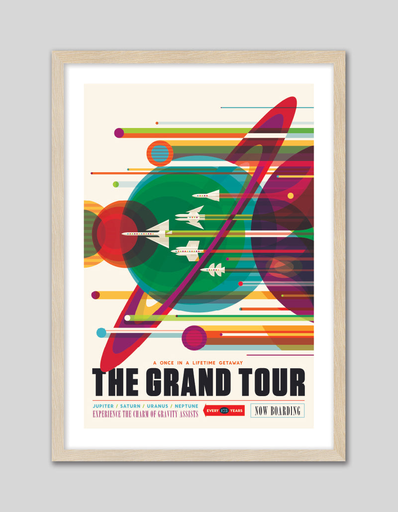 The Grand Tour Space Travel Poster - The Good Poster Company