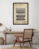 Vintage Typewriter Machine Patent Art Print - Patent Art Prints - The Good Poster Company
