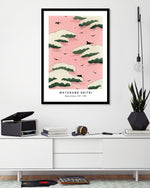 Pink Sky Shin Bijutsukai Exhibition Poster - Vintage Japanese Art Prints by The Good Poster Company