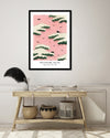 Pink Sky Shin Bijutsukai Exhibition Poster - Vintage Japanese Art Prints by The Good Poster Company