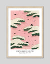 Pink Sky Shin Bijutsukai Exhibition Poster - Vintage Japanese Art Prints by The Good Poster Company