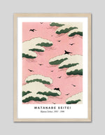 Pink Sky Shin Bijutsukai Exhibition Poster - Vintage Japanese Art Prints by The Good Poster Company