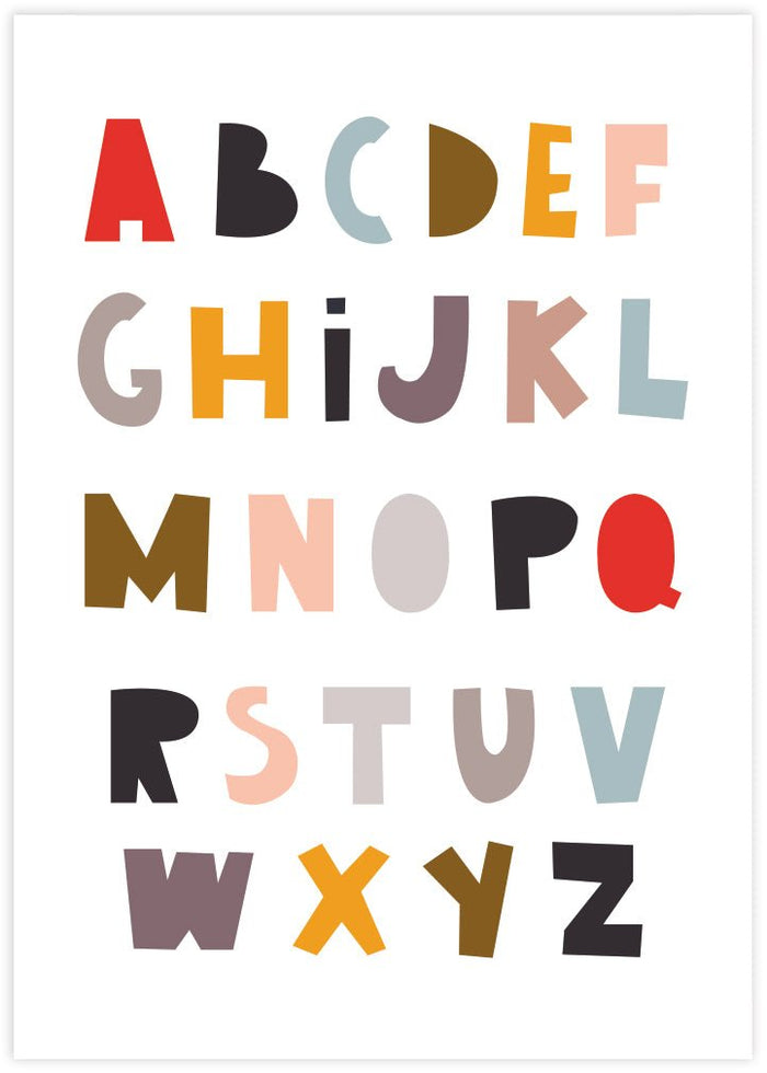 A to Z Alphabet - The Good Poster Co. - Paper Size : 21.0 x 59.7 cm A4