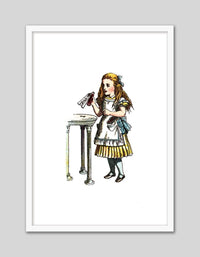 Alice and the Bottle - The Good Poster Co. - Paper Size : 21.0 x 29.7 cm A4