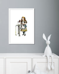 Alice and the Bottle - The Good Poster Co. - Paper Size : 21.0 x 29.7 cm A4