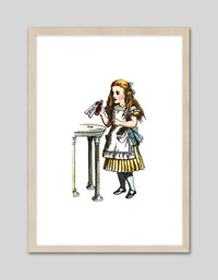 Alice and the Bottle - The Good Poster Co. - Paper Size : 21.0 x 29.7 cm A4
