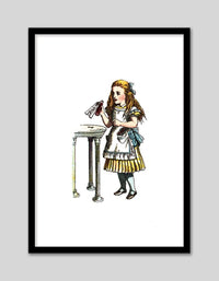 Alice and the Bottle - The Good Poster Co. - Paper Size : 21.0 x 29.7 cm A4