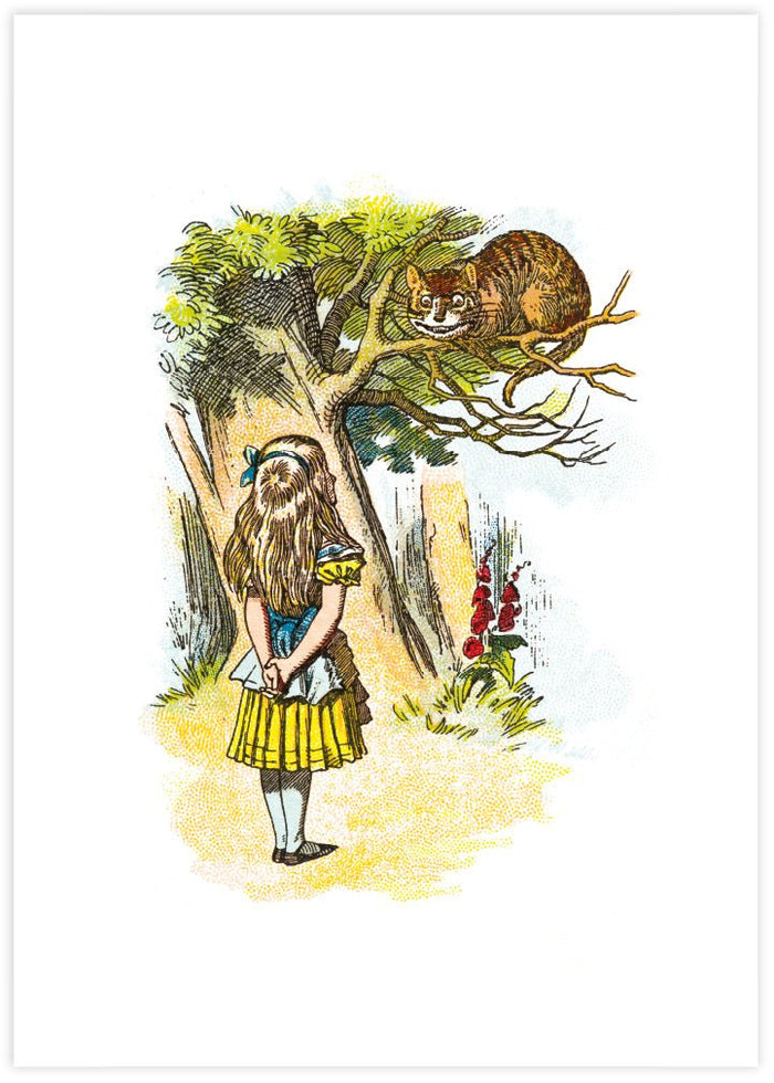 Alice and the Cheshire Cat - The Good Poster Co. - Paper Size : 21.0 x 29.7 cm A4