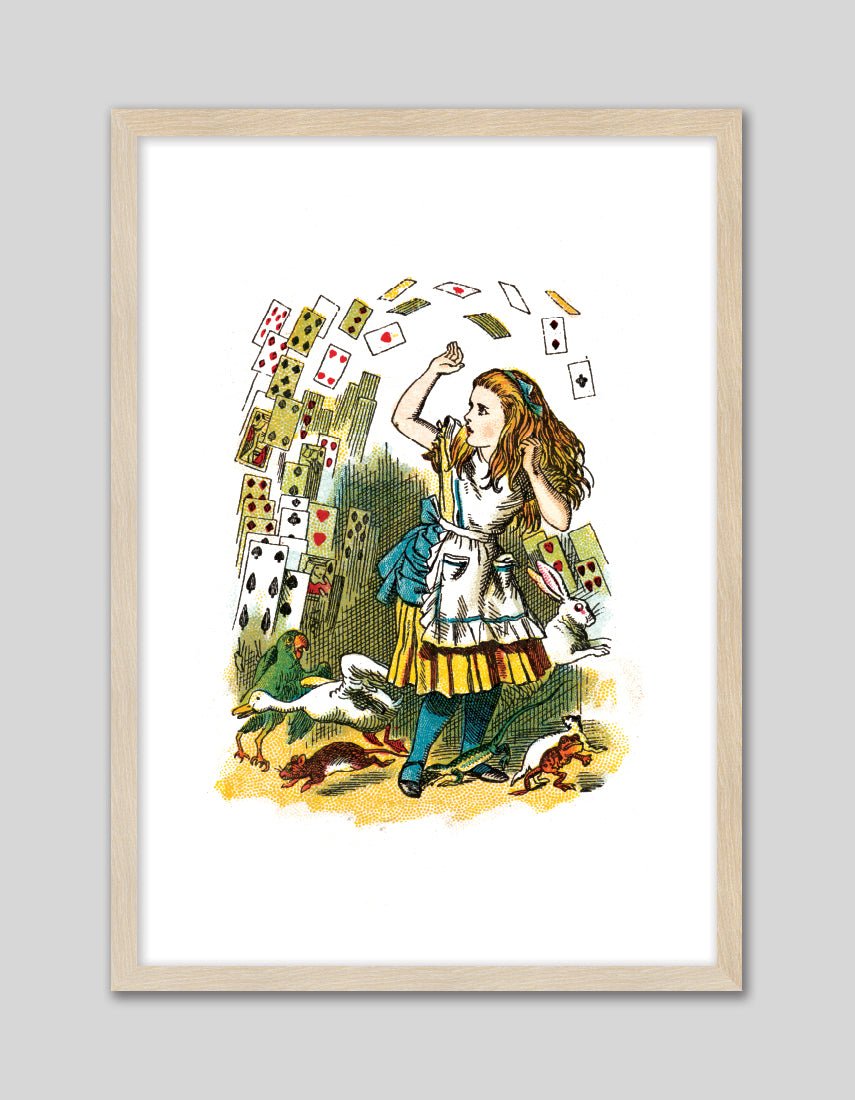 Alice and the Deck of Cards - The Good Poster Co. - Paper Size : 21.0 x 29.7 cm A4