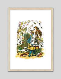 Alice and the Deck of Cards - The Good Poster Co. - Paper Size : 21.0 x 29.7 cm A4