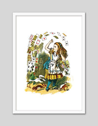 Alice and the Deck of Cards - The Good Poster Co. - Paper Size : 21.0 x 29.7 cm A4