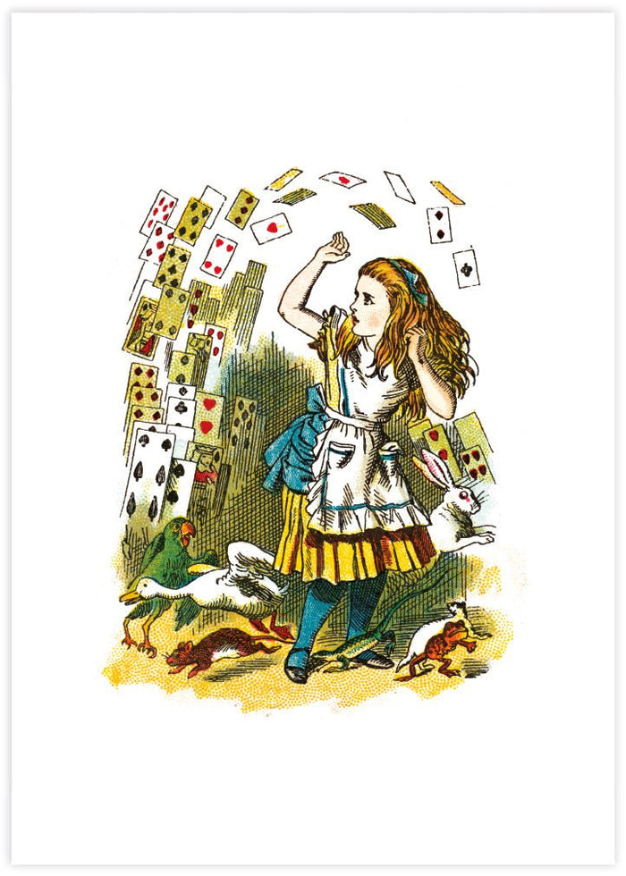 Alice and the Deck of Cards - The Good Poster Co. - Paper Size : 21.0 x 29.7 cm A4