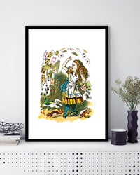 Alice and the Deck of Cards - The Good Poster Co. - Paper Size : 21.0 x 29.7 cm A4