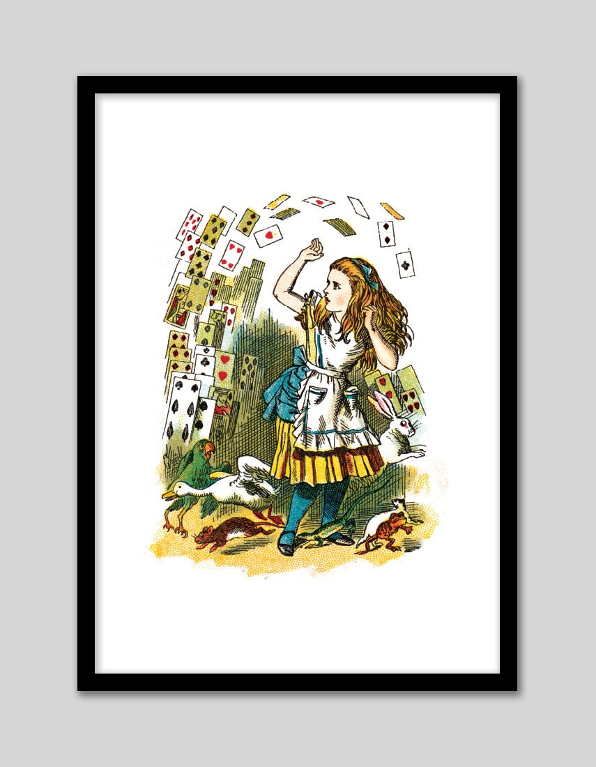 Alice and the Deck of Cards - The Good Poster Co. - Paper Size : 21.0 x 29.7 cm A4