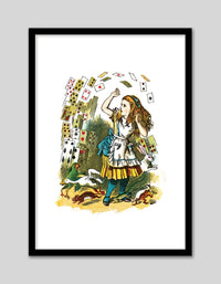 Alice and the Deck of Cards - The Good Poster Co. - Paper Size : 21.0 x 29.7 cm A4