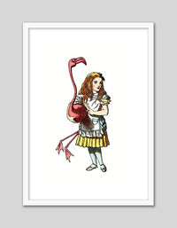 Alice and the Flamingo - The Good Poster Co. - Paper Size : 21.0 x 59.7 cm A4