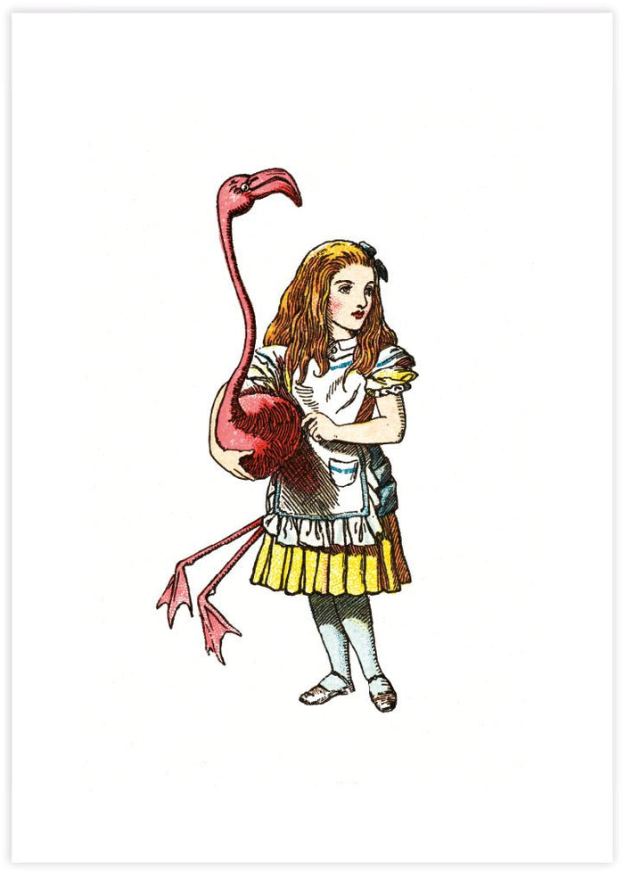 Alice and the Flamingo - The Good Poster Co. - Paper Size : 21.0 x 59.7 cm A4