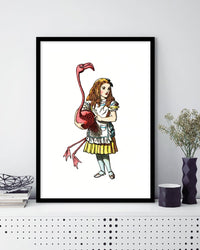 Alice and the Flamingo - The Good Poster Co. - Paper Size : 21.0 x 59.7 cm A4