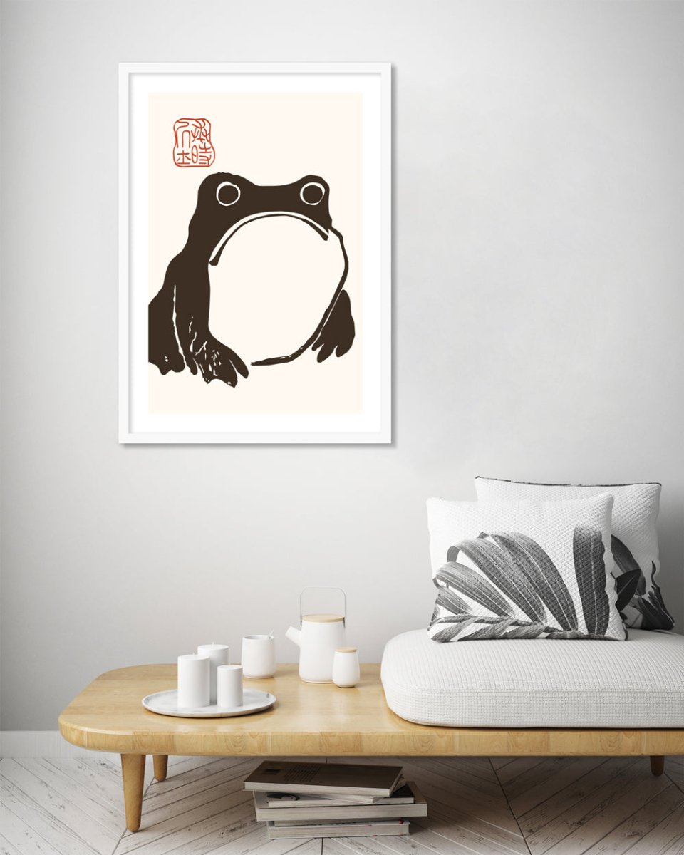 Angry Frog – Striking Japanese Print for Modern Interiors – The