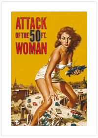 Attack of the 50 Foot Woman - The Good Poster Co. - Paper Size : 50.0 x 70.0 cm