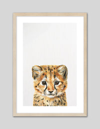 Baby Cheetah - The Good Poster Co. - Paper Size : 21.0 x 29.7 cm A4