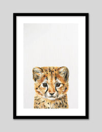 Baby Cheetah - The Good Poster Co. - Paper Size : 21.0 x 29.7 cm A4