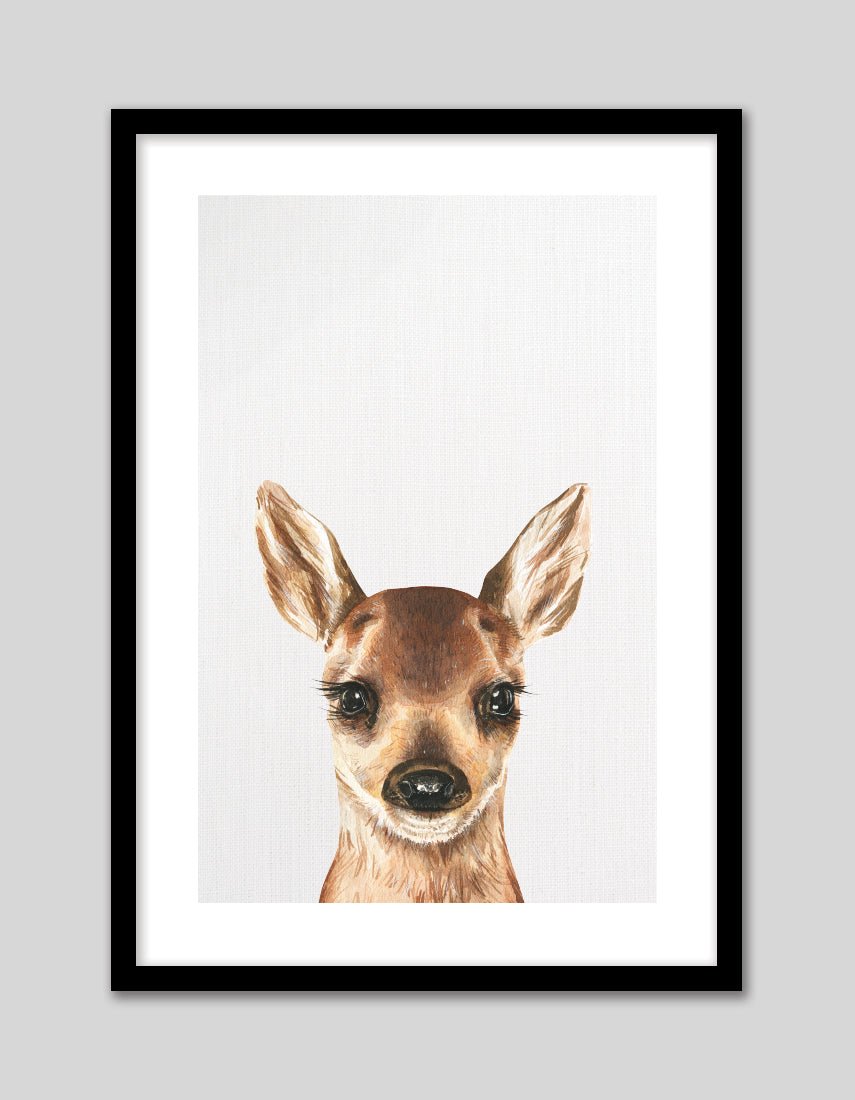 Baby Deer - The Good Poster Co. - Paper Size : 21.0 x 29.7 cm A4