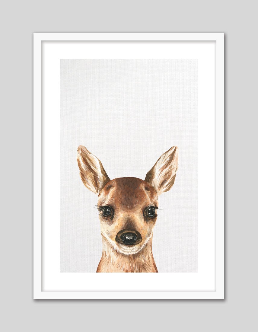 Baby Deer - The Good Poster Co. - Paper Size : 21.0 x 29.7 cm A4
