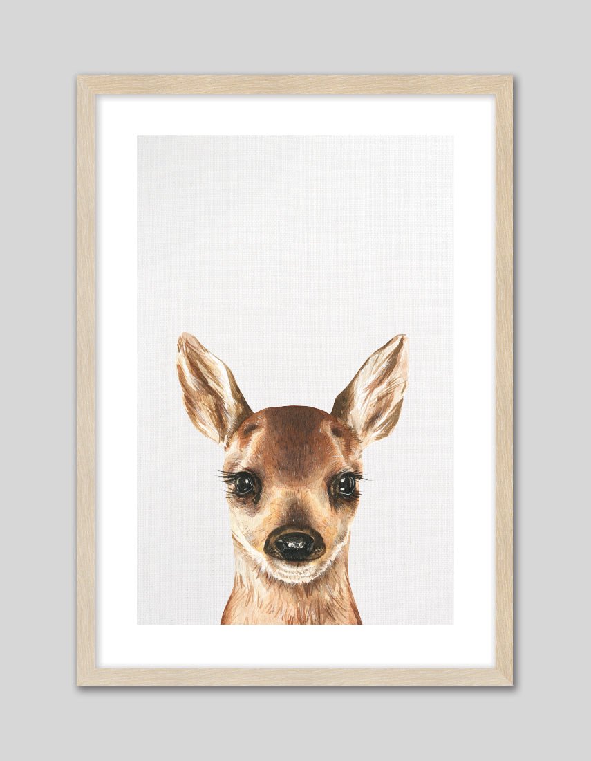 Baby Deer - The Good Poster Co. - Paper Size : 21.0 x 29.7 cm A4