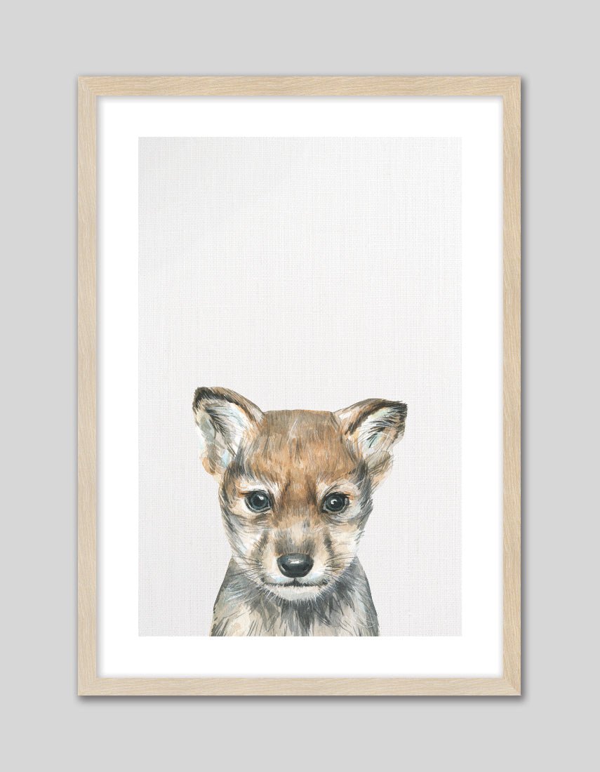 Baby Wolf - The Good Poster Co. - Paper Size : 21.0 x 29.7 cm A4