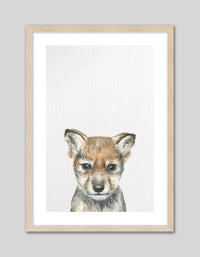 Baby Wolf - The Good Poster Co. - Paper Size : 21.0 x 29.7 cm A4
