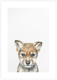 Baby Wolf - The Good Poster Co. - Paper Size : 21.0 x 29.7 cm A4