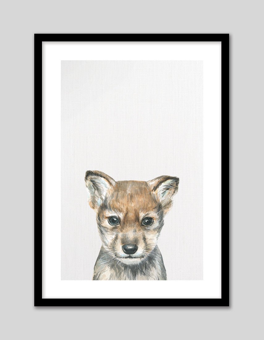 Baby Wolf - The Good Poster Co. - Paper Size : 21.0 x 29.7 cm A4