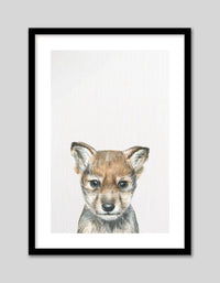 Baby Wolf - The Good Poster Co. - Paper Size : 21.0 x 29.7 cm A4