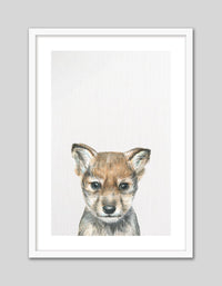 Baby Wolf - The Good Poster Co. - Paper Size : 21.0 x 29.7 cm A4