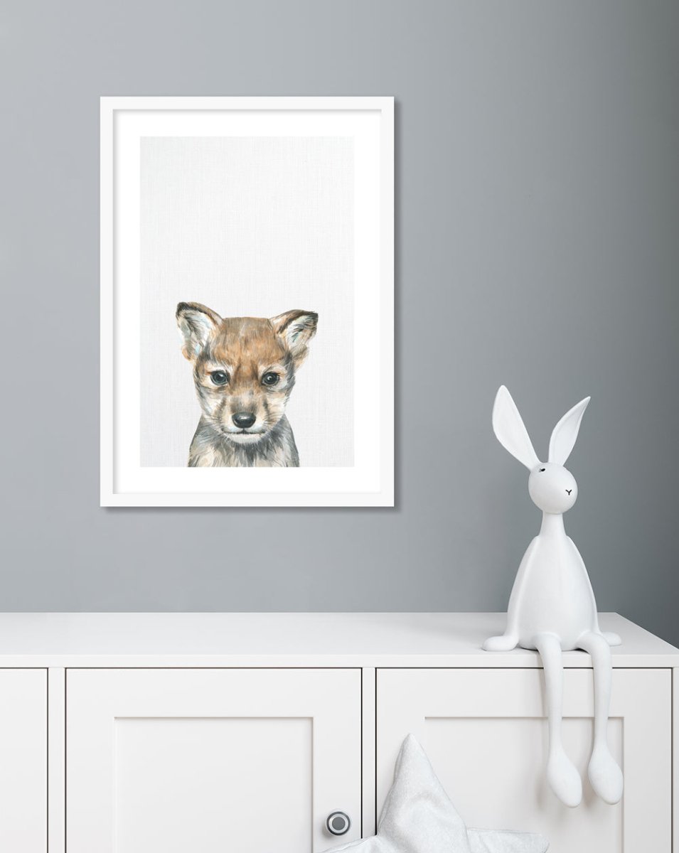 Baby Wolf - The Good Poster Co. - Paper Size : 21.0 x 29.7 cm A4