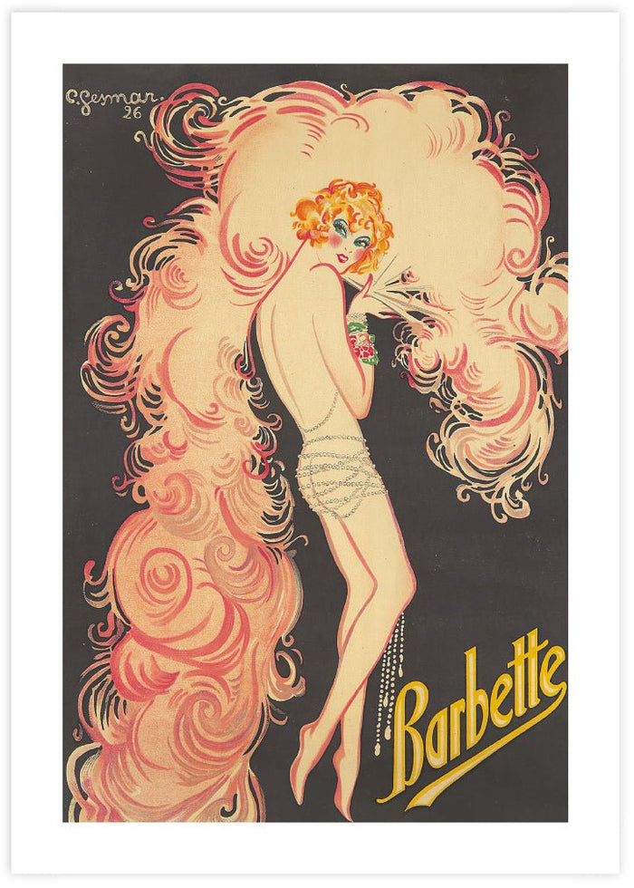 Barbette - The Good Poster Co. - Paper Size : 29.7 x 42.0 cm A3