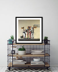 Basquiat Pat Down - The Good Poster Co. - Paper Size : 40.6 x 40.6 cm
