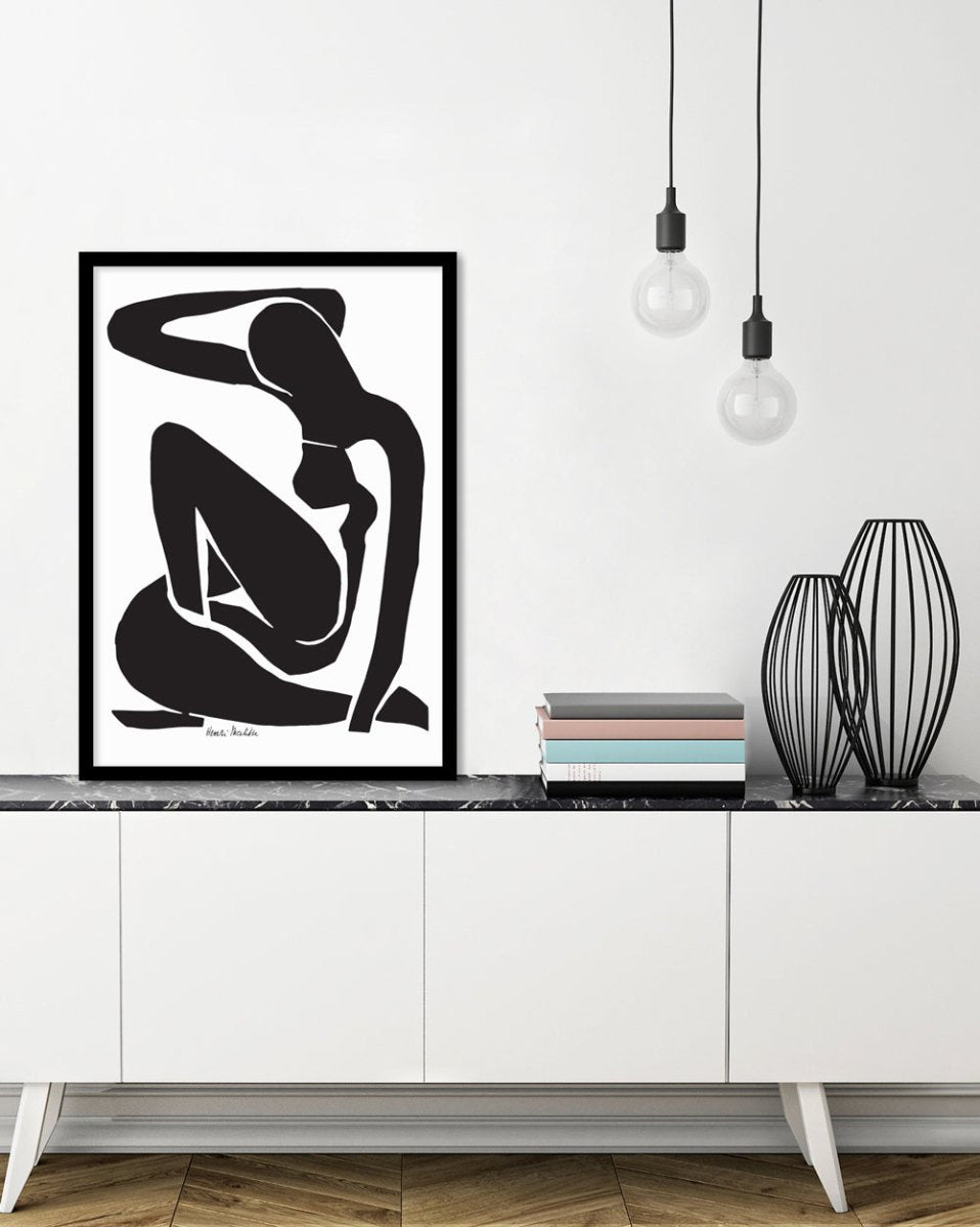 Black Nude I - The Good Poster Co. - Paper Size : 29.7 x 42.0 cm A3