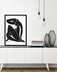 Black Nude II - The Good Poster Co. - Paper Size : 29.7 x 42.0 cm A3