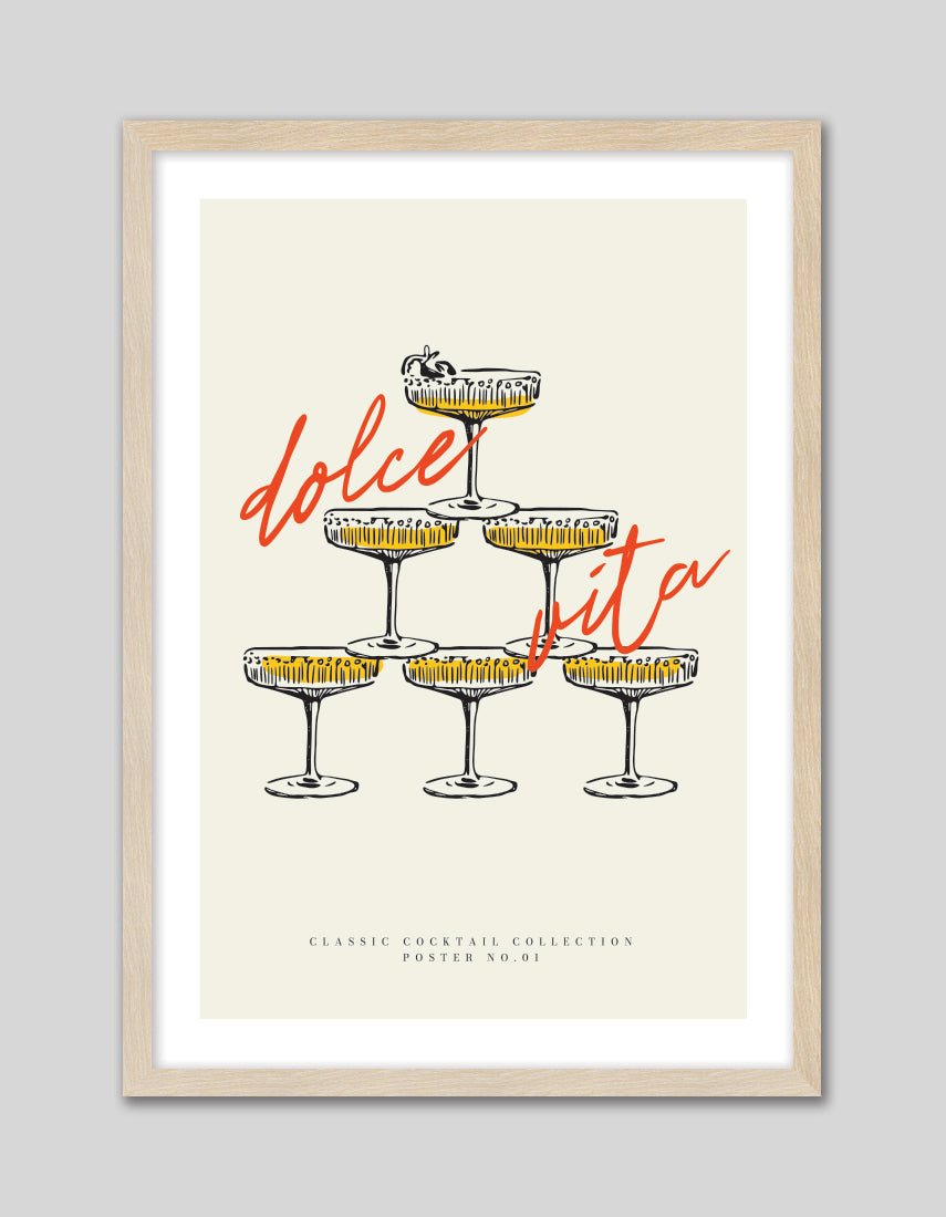 Dolce Vita - The Good Poster Co. - Paper Size : 29.7 x 42.0 cm A3