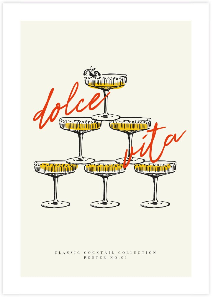 Dolce Vita - The Good Poster Co. - Paper Size : 29.7 x 42.0 cm A3