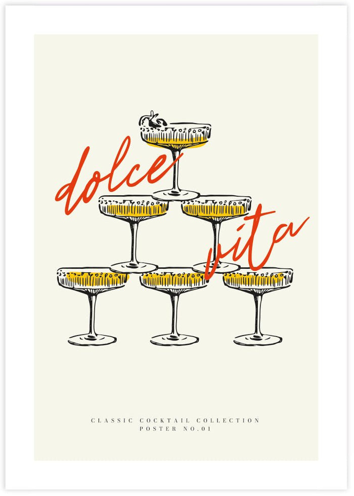 Dolce Vita - The Good Poster Co. - Paper Size : 29.7 x 42.0 cm A3