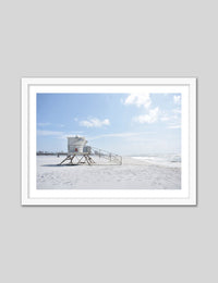Florida Lifeguard Tower - The Good Poster Co. - Paper Size : 42.0 x 59.4 cm A2
