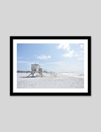 Florida Lifeguard Tower - The Good Poster Co. - Paper Size : 42.0 x 59.4 cm A2