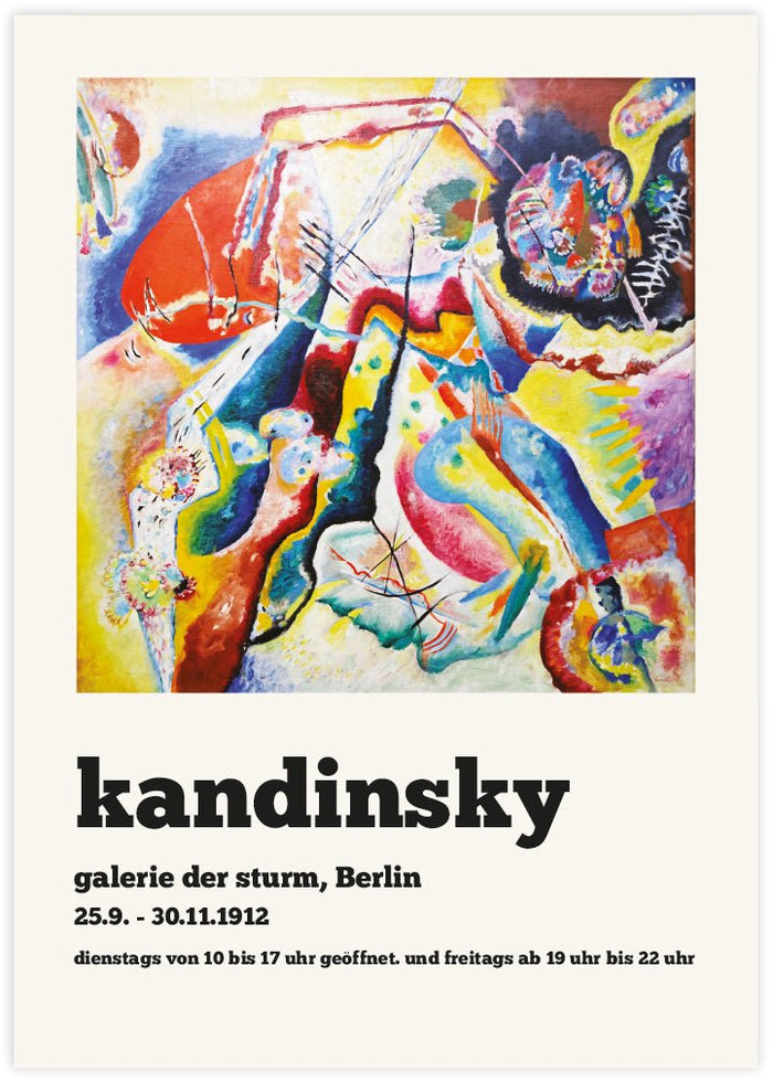 Kandinsky Exhibition 1912 - The Good Poster Co. - Paper Size : 29.7 x 42.0 cm A3