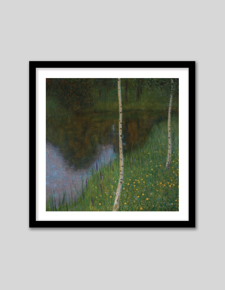 Lakeshore with Birches - The Good Poster Co. - Paper Size : 50.8 x 50.8 cm